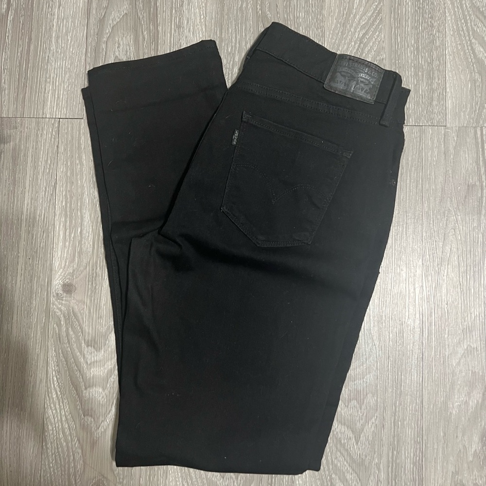 Levi’s Black Skinny Jeans Womens Stretch Denim Classic Fit  size 12